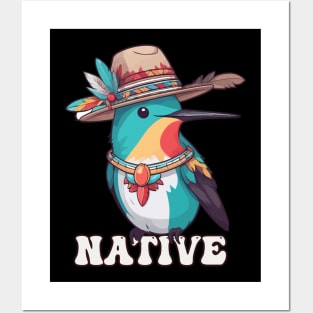 Native American Indigenous Hummingbird Posters and Art